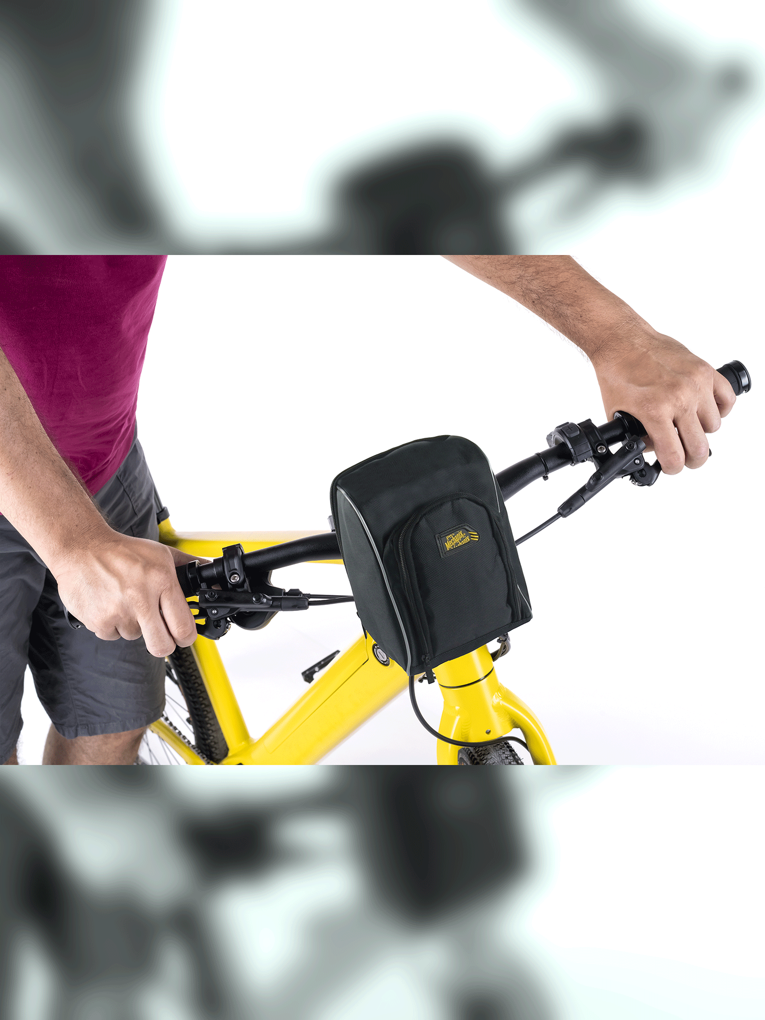 Taschenakkus Lenkradtasche am Lenker mit Klett