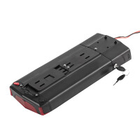 E-Bike Akku 24V 17,5Ah 420Wh Lithium-Ionen Gepäckträgerakku incl. Gepäckträger, BMS & Ladegerät
