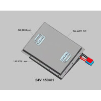LiFePO4  Akku 24V 150Ah Box Lithium-Eisenphosphat Batterie für Scooter Camping Boot Solar Caravan Wohnwagen