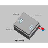 LiFePO4 24V 200Ah 150A Lithium-Eisen-Phosphat Batterie für Camping Boot Solar Caravan Wohnwagen