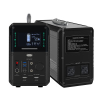 Powerstation LP1500T 1382Wh LiFePO4 1500W Output AC 12V USB für Camping Outdoor mobile Arbeiten 