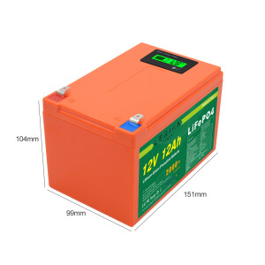 LiFePO4 Akku 12V 12Ah 15A Lithium-Eisen-Phosphat Batterie für Camping Boot Solar Caravan Wohnwagen