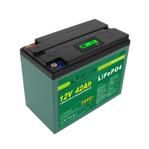 LiFePO4 Akku 12V 42Ah Lithium-Eisen-Phosphat Batterie...