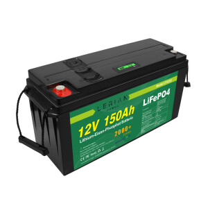 LiFePO4 Akku 12V 150Ah 150A Lithium-Eisen-Phosphat Batterie für Camping Boot Solar