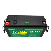 LiFePO4 Akku 12V 150Ah 150A Lithium-Eisen-Phosphat Batterie für Camping Boot Solar