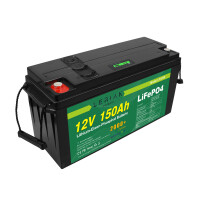 LiFePO4 Akku 12V 150Ah 150A Lithium-Eisen-Phosphat Batterie für Camping Boot Solar