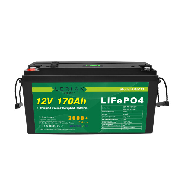 LiFePO4 Akku12V 150Ah Lithium-Eisen-Phosphat Batterie, 919,00 €