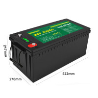 LiFePO4 Akku 24V 200Ah 200A Lithium-Eisen-Phosphat Batterie für Camping Boot Wohnmobil