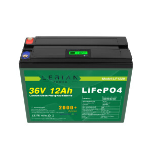 LiFePO4 Akku 36V 12Ah 20A 432Wh Lithium-Eisen-Phosphat Batterie für Camping Boot Wohnmobil