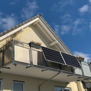 Balkonkraftwerk Balkonhalterung verstellbar 30°-50° Solarmodul Halterung Alu