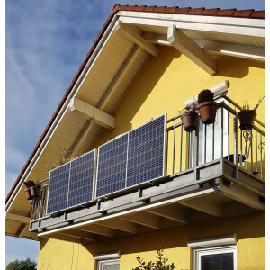 Balkonkraftwerk Halterung für vertikale Montage Solarmodul Halterung  0% MwSt.