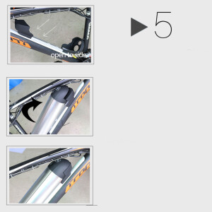 E-Bike Akku 36V 13Ah 468Wh Lithium-Ionen Trinkflaschenakku silber
