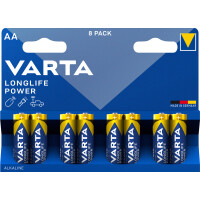8x Varta Longlife Power 4906 Mignon AA Batterie 1,5V 2960mAh LR6