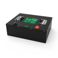 LiFePO4 Akku 48V (51,2V) 100Ah 100A Lithium-Eisenphosphat Batterie für Camping Boot Caravan Wohnwagen Elektromobile Golfwagen