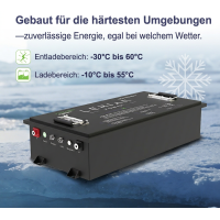 LiFePO4 Akku 72V (73,6V) 125Ah 300A Lithium-Eisenphosphat Batterie für Elektromobile Scooter Golfcarts