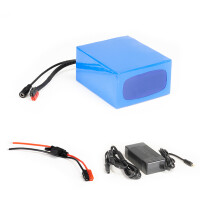 Lithium-Ionen Akku 24V 15Ah 360Wh Akkupack incl. 20A BMS & Ladegerät für Scooter E-Bike Pedelec